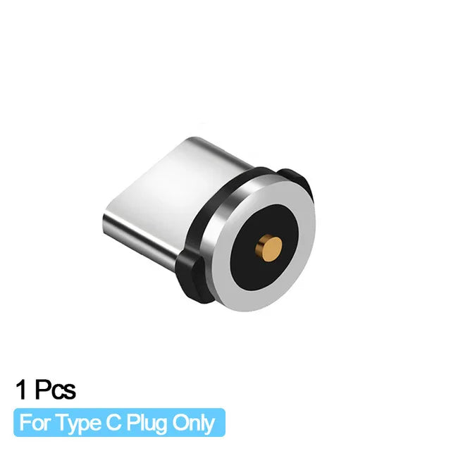 2022 New Round Magnetic Cable plug Type C Micro USB C Plugs Fast Charging Phone Microusb Type-C Magnet Charger Plug