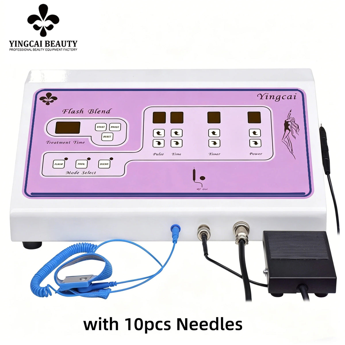 2 in 1 Electrolysis Hair Removal Machine Painless Permanent Hair Remove Machine for Women Men Bikini Body Home Salon Use