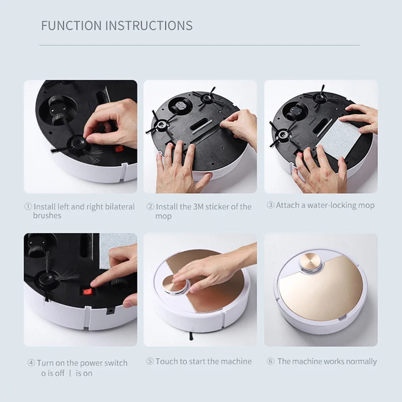 New ES06 Robot Vacuum Cleaner APP Wireless Cleaning Machine Smart Remote Control  Sweeping Floor For Home Vacuum Cleaner