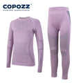 COPOZZ Child Functional Ski Thermal Underwear Perspiration Compression Snowboard Quick Dry Breathable Seamless Knitting Set Kids