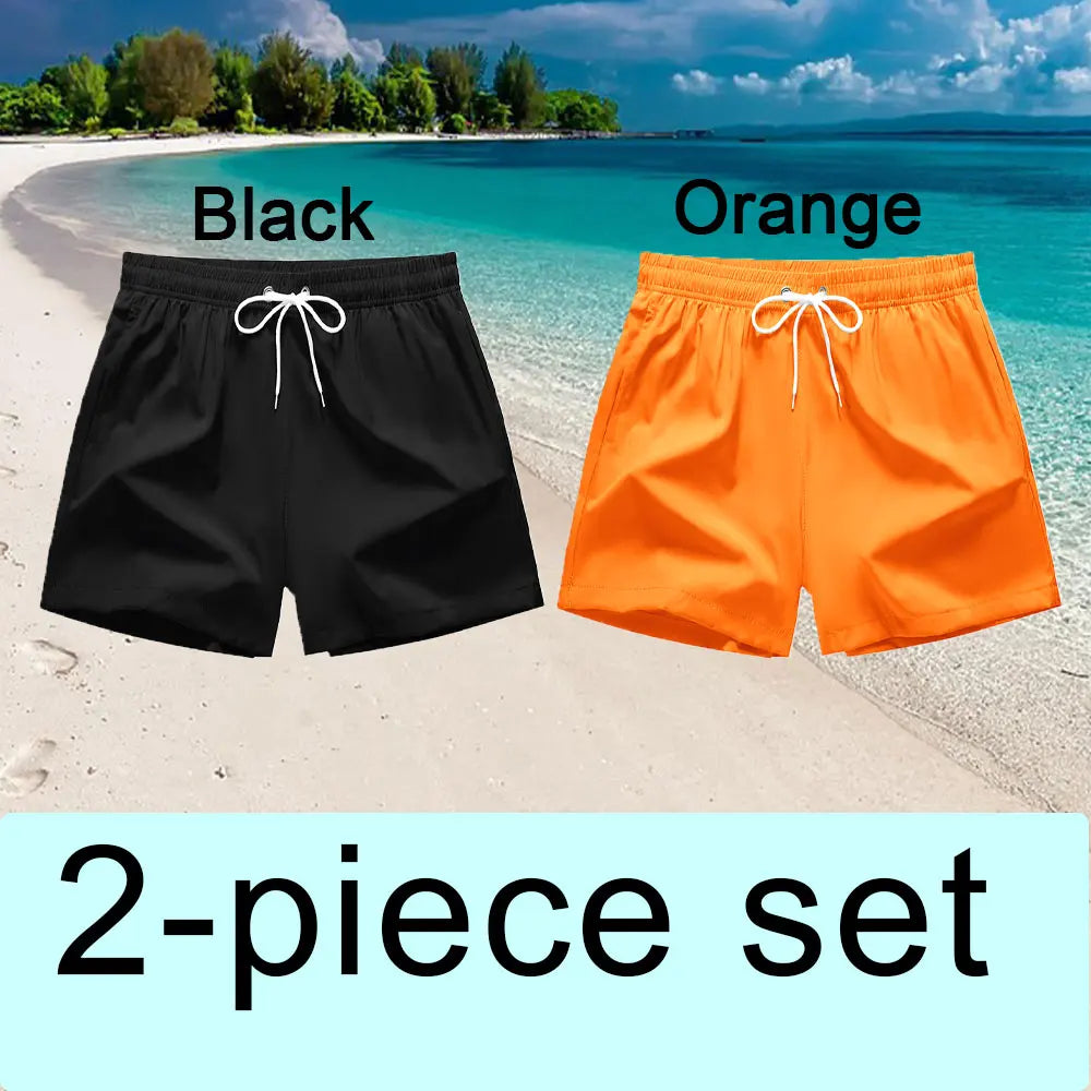 Swim Trunks Swim Shorts for Men Quick Dry Board Shorts Bathing Suit Breathable Drawstring With Pockets for Surfing Beach Summer