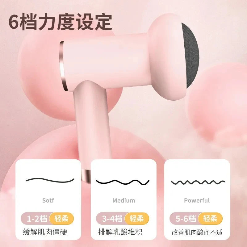 Body Massager, Home Massage Stick With 5 Massage Heads, Convenient Fat Pusher, Wireless Charging, Handheld Whole Body Kneading