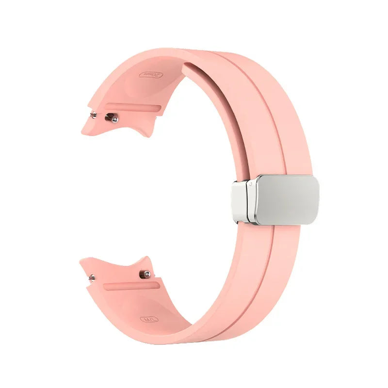 Original Silicone Band for Samsung Watch 7 6 5 4 Classic Strap 47mm 43mm 44mm 40mm Magnetic Buckle For Galaxy Watch 5 Pro 45mm
