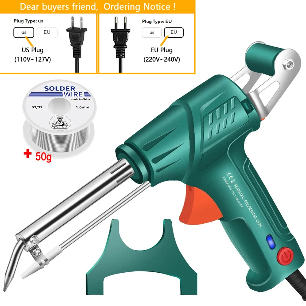 New Multi-Function Iron Welder Automatically Soldering Gun 220V/110V 60W Hand-Held Internal Heating Send Tin Welding Repair Tool