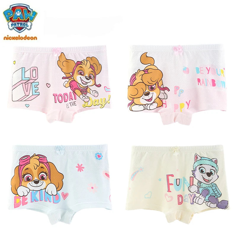2024 New Genuine Paw Patrol Boys Girls Underpants Children Underwear Girls shorts Boxer Brief Cotton Corner Pants High Quality