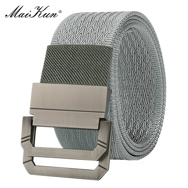 Maikun Nylon Belts For Men Army Tactical Men's Belt Double Rappelling Buckle