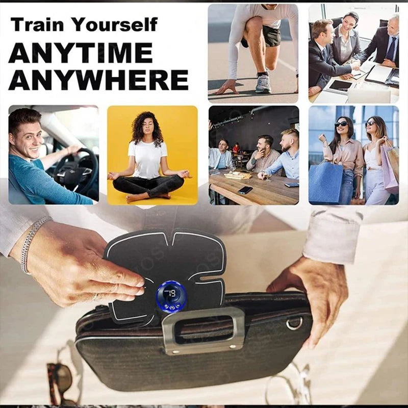 Abdominal Muscle Stimulator Fitness ABS Arm Training Patches Muscle Exercise Instrument USB Charging Home Men Women