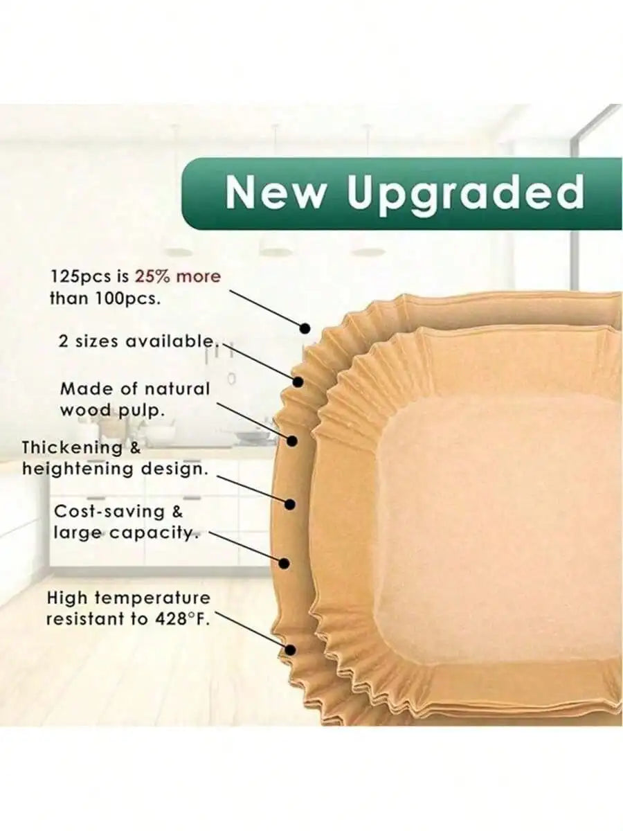 100/50pcs Disposable Square & Round Air Fryer Baking Paper   Kitchen Supplies, Outdoor BBQ, Air Fryer Liners, Air Fryer Paper, Air Fryer, Back To School Supplies, Storage Containers, Kitchen, Home Goods  Disposable Air Fryer