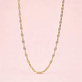 S925 Sterling Silver Necklace 18K Gold Plated Link Chain Necklace Fashion Minimalist Jewelry for Women Daily Party Gift