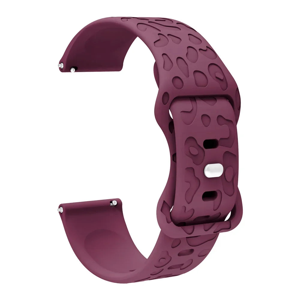 18mm 20mm 22mm Leopard Bracelet for Garmin Venu 3S Band Venu 2S Correa Active 5 Bands Garmin Forerunner 265 Band 265S 255S 255
