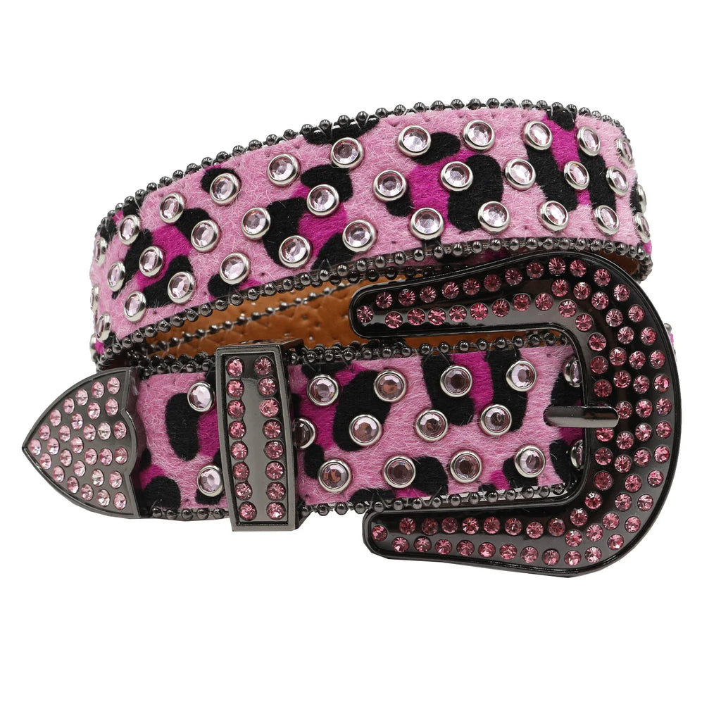 Hot Rhinestone Belts Studded Skull Lether Belts for Women Luxury Designer Brand Strap For Jeans Suppliers White Black