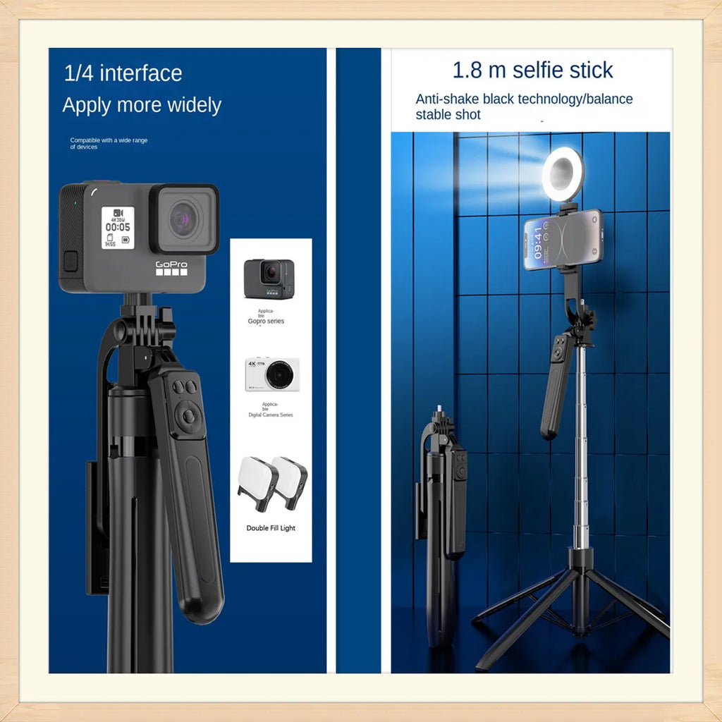 COOL DIER 2026 New 180cm Tripod for Smartphone Camera,Tripods Stand with Bluetooth shutter Wireless Selfie Stick brackets holder
