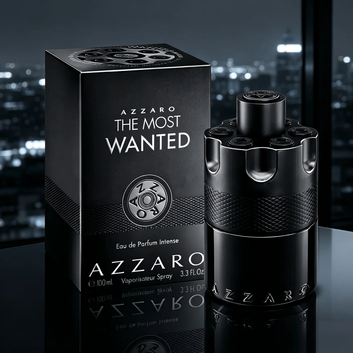 Azzaro The Most Wanted Eau de Parfum Intense 100ml Unisex Perfume Spray, Warm Fougère Woody Amber Fragrance with Cardamom Toffee & Amber Wood Notes, Magnetic Long Lasting Designer Cologne for Men Women Birthday Holiday Gift