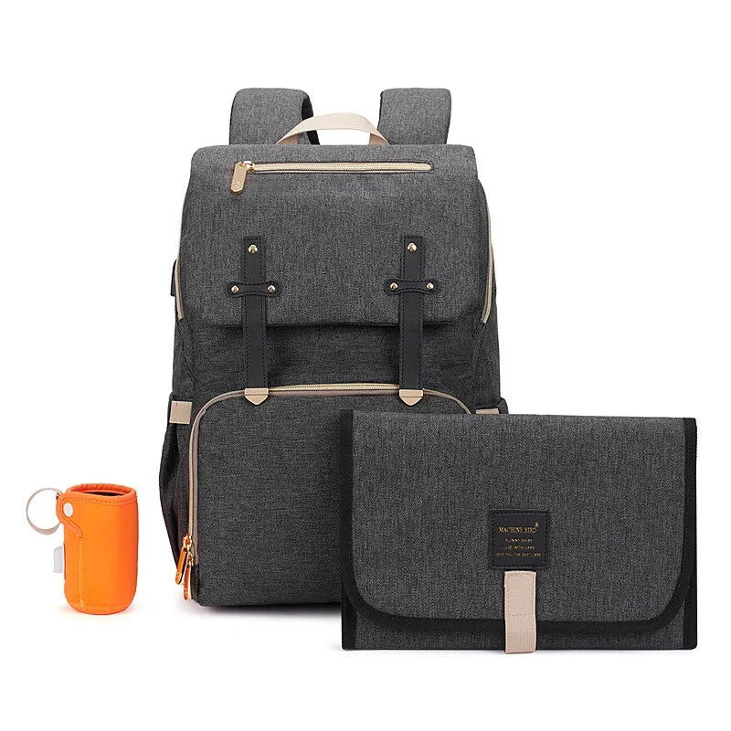 2022 Fashion New Baby Diaper Bag Backpack Multifunctional Diaper Bag Organizer with Thermal Milk Bottle Bag Baby Bags for Mom