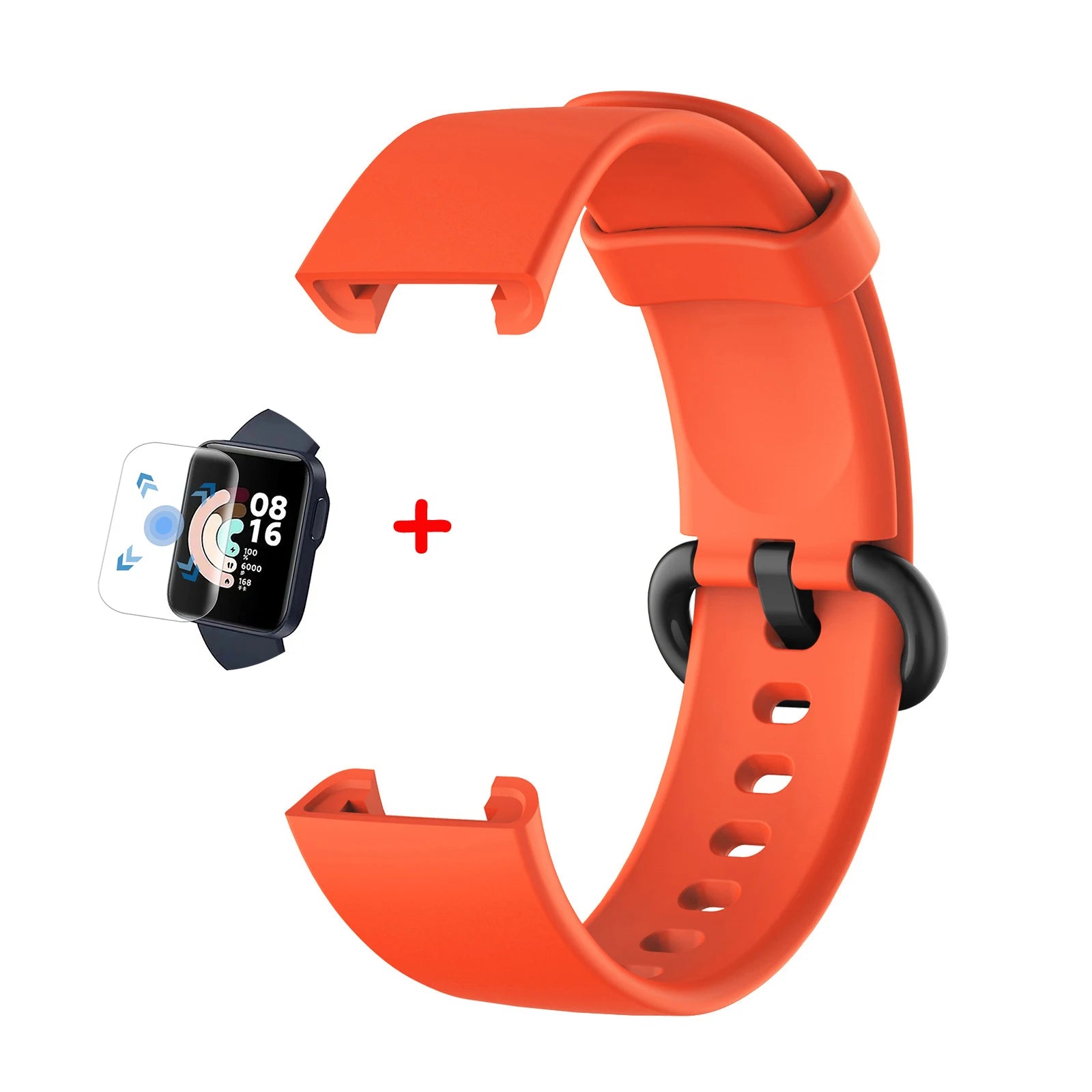 Silicone Straps for Redmi Watch 2 Lite Poco Watch Replacement watchband Bracelet for Xiaomi Watch Lite With Screen Protector