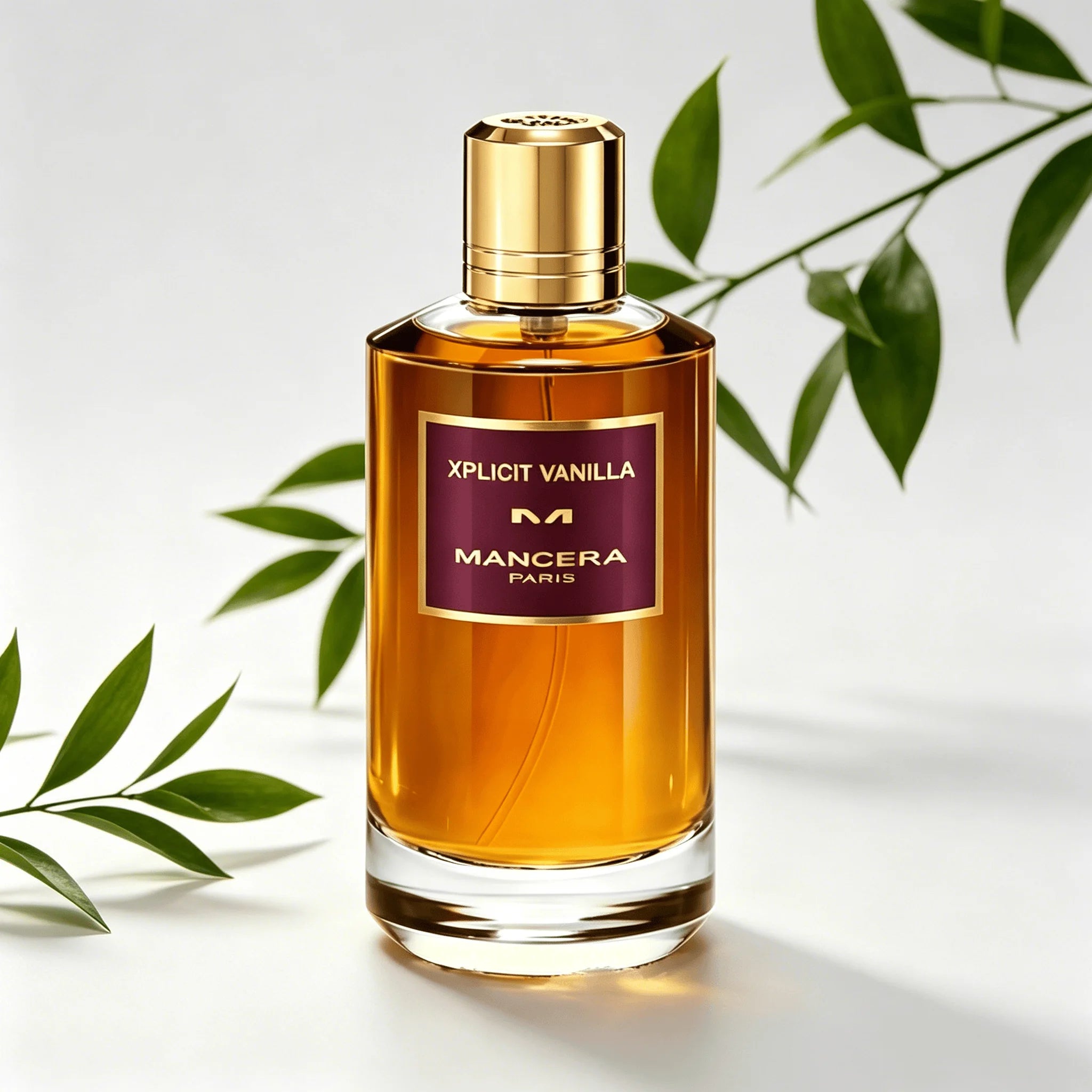 Mancera Paris Xplicit Vanilla Eau de Parfum 120ML Long Lasting Rich Creamy Warm Vanilla Woody Fragrance Unisex Perfume Amber Liquid Octagonal Bottle Luxurious Evening Scent Holiday Gift for Him and Her