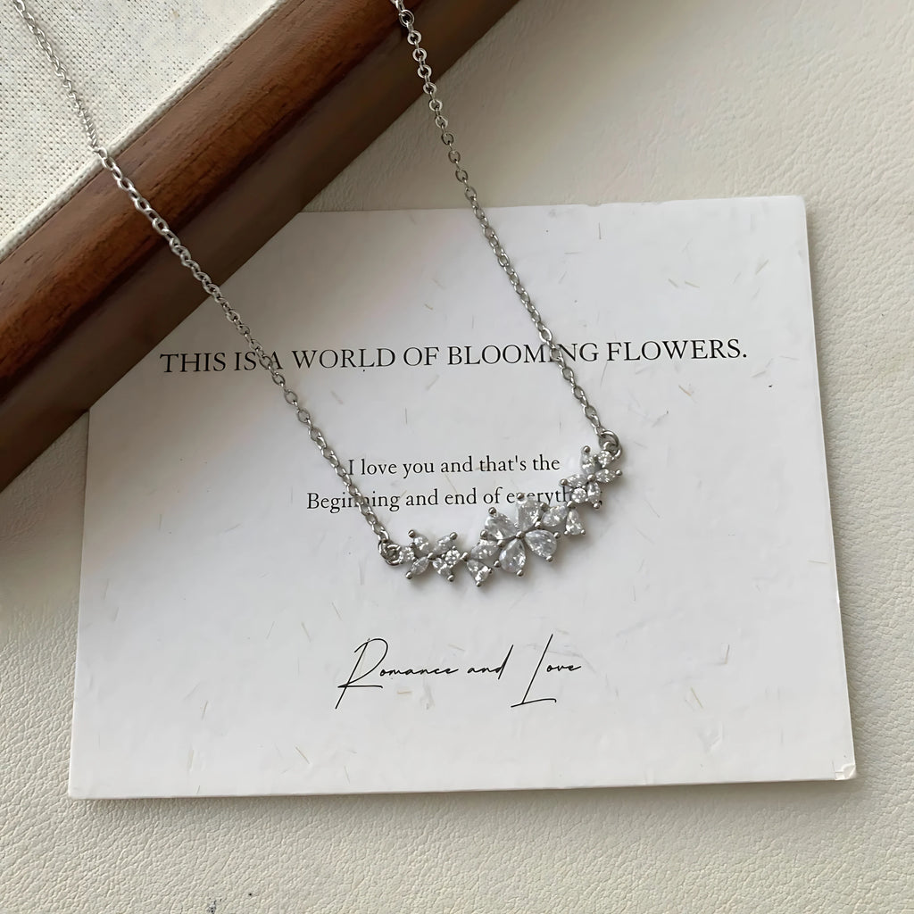 S925 Sterling Silver Necklaces For Women Simple Chain Fashion Minimalist Pendant Necklaces Adjustbale Necklace Birthday Gift