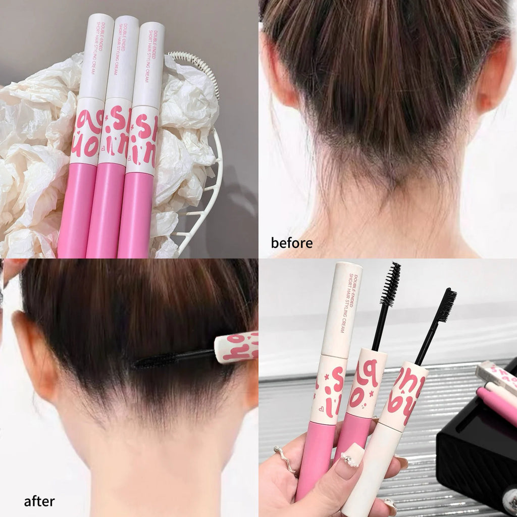Hair Tamer Stick, 2-in-1 Design to Tame Flyaways, SHAQINUO Non-Greasy & Lightweight, For Sleek Hairstyles