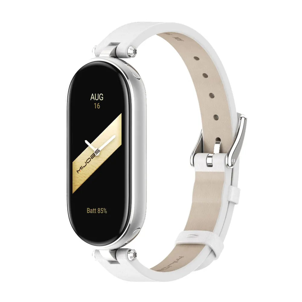 Mi Band 9 10 8 7 6 5 Strap for Xiaomi Smart Band 8 Bracelet NFC Global Version Leather Watch Band Mi 8 Wristband Miband 9 10