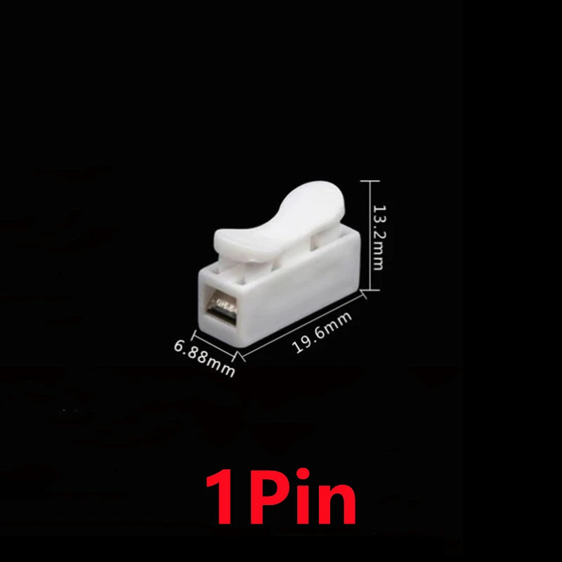 5PCS-30PCS 1/2/3P CH-1 CH-2 CH-3 Spring Wire Quick Connector Electrical Crimp Terminals Block Splice Cable Clamp Fit Led Strips