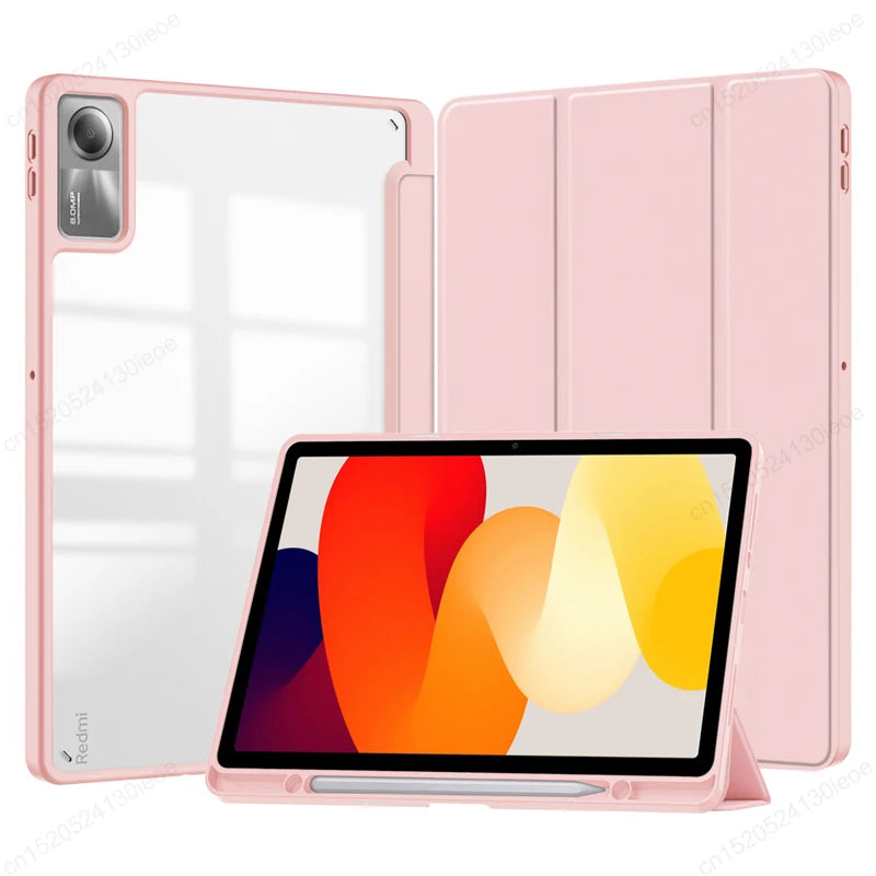 For Xiaomi RedMi Pad SE 8.7" 11" Case RedMi Pad 10.61" Pencil Holder Cover MiPad 7 6 5 Pro 11 inch Tablet Auto Sleep Funda Cover