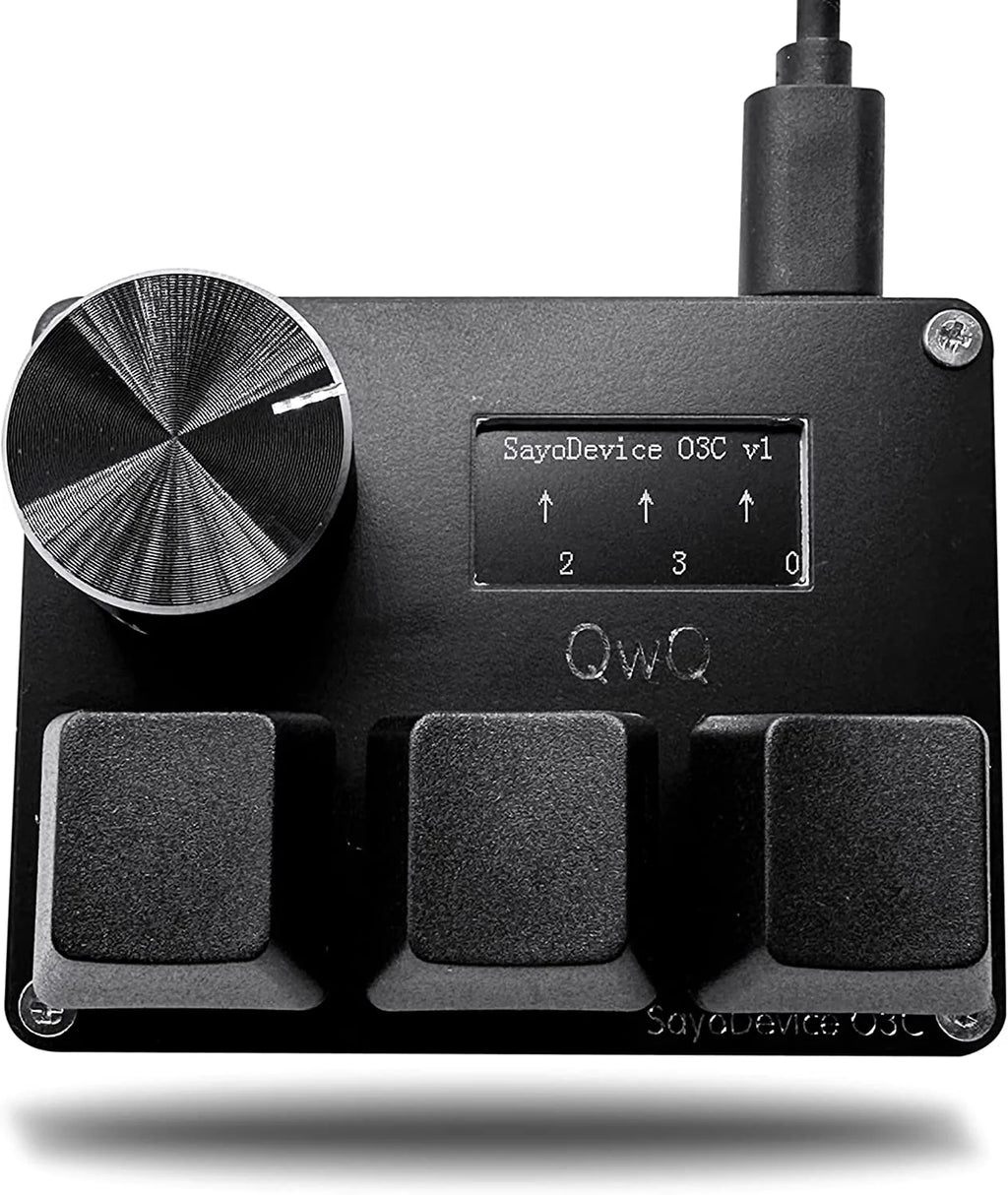 O3C SayoDevice OSU O3C Rapid Trigger Hall Switches Magnetic Pink Switches Keyboard With Knob Screen Copy Paste Shotcut