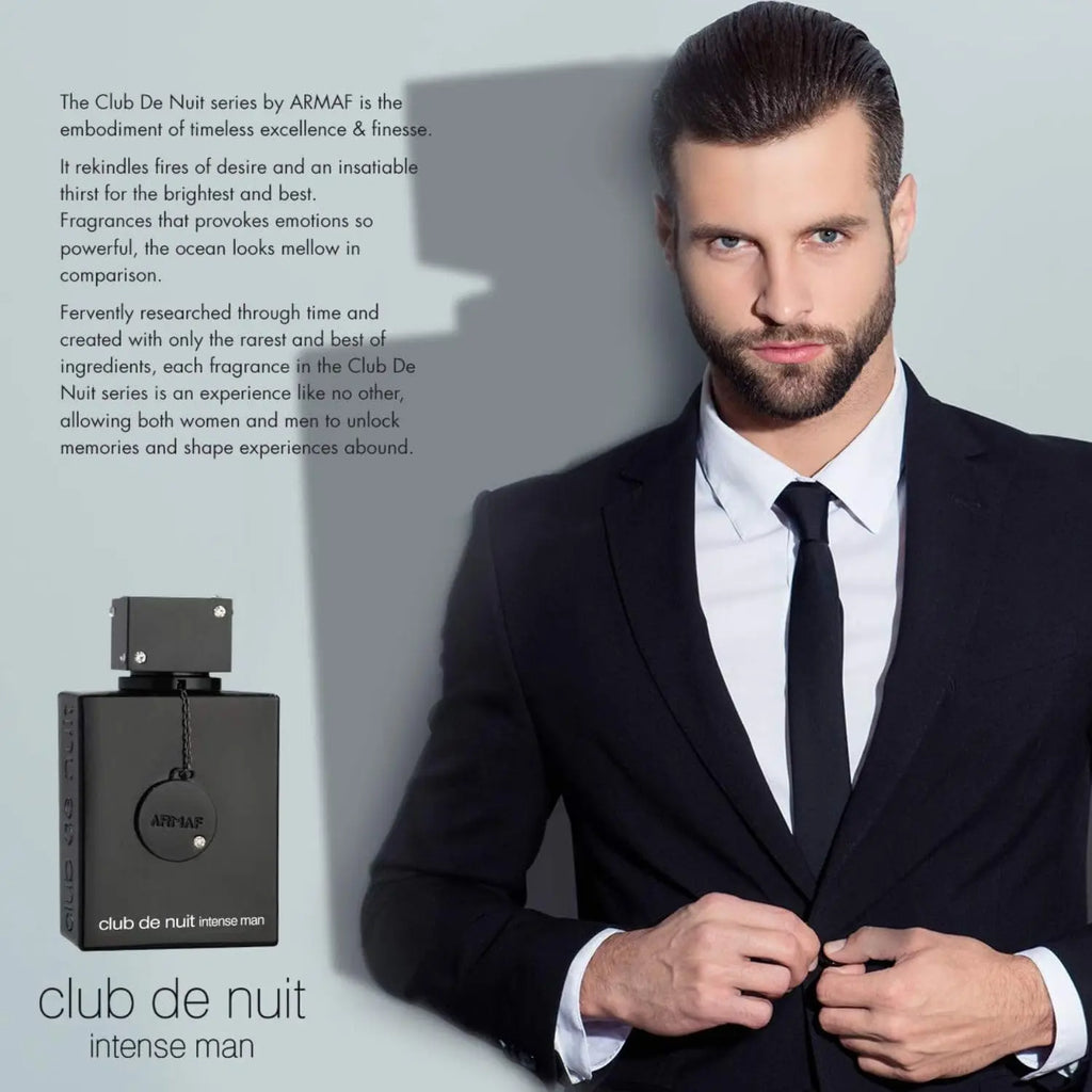Armaf Club De Nuit Intense for Men Eau De Parfum Spray, 3.6 Ounce / 105 ml