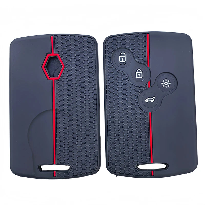 4 Buttons Silicone Car Key Case Cover For Renault Duster Captur Clio Logan Megane 1 2 3 Koleos Scenic Nema Fluence Zoe Accessory