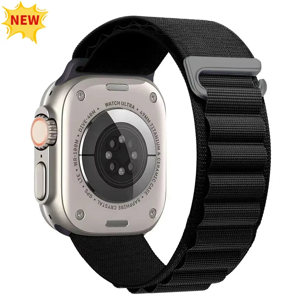 Alpine Loop Strap For Apple Watch Ultra 3 Band 49mm 11 10 9 8 7 46mm 42mm 45mm 41mm Nylon Sport Bracelet iWatch 6 5 SE 44mm Belt
