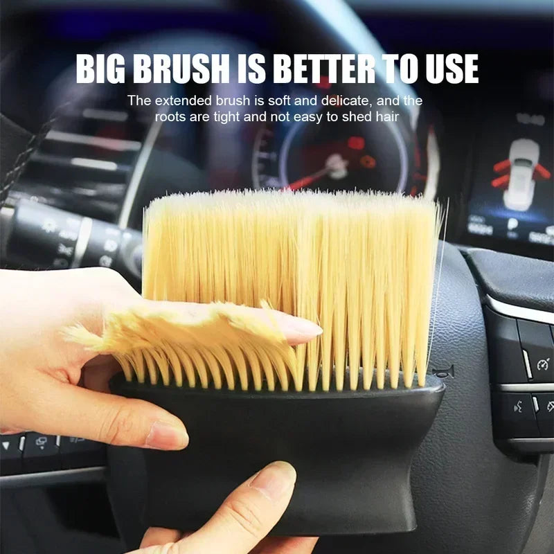Soft Detailing Duster Brush for Car Air Outlet & Dashboard AC Vents, Portable Cleaning Tool for Auto Interior Home Office Use