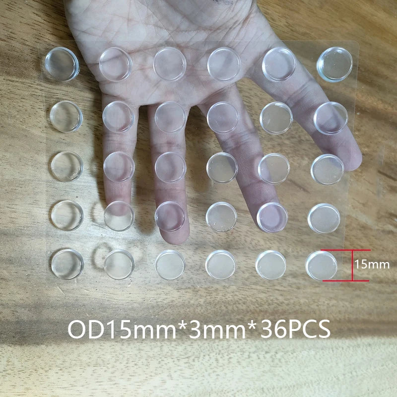 100PCS Self Adhesive Silicone Clear Bumpers Wall Protector Furniture Refrigerator Door Cabinet Glass mute Buffer Anti-crash Pad