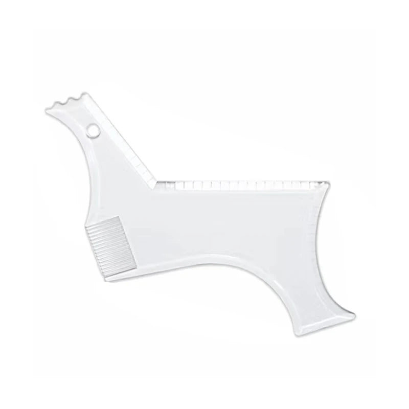 Men Beard Styling Template Stencil Beard Comb for Men Lightweight and Flexible Fits All-In-One Tool Beard Shaping Tool
