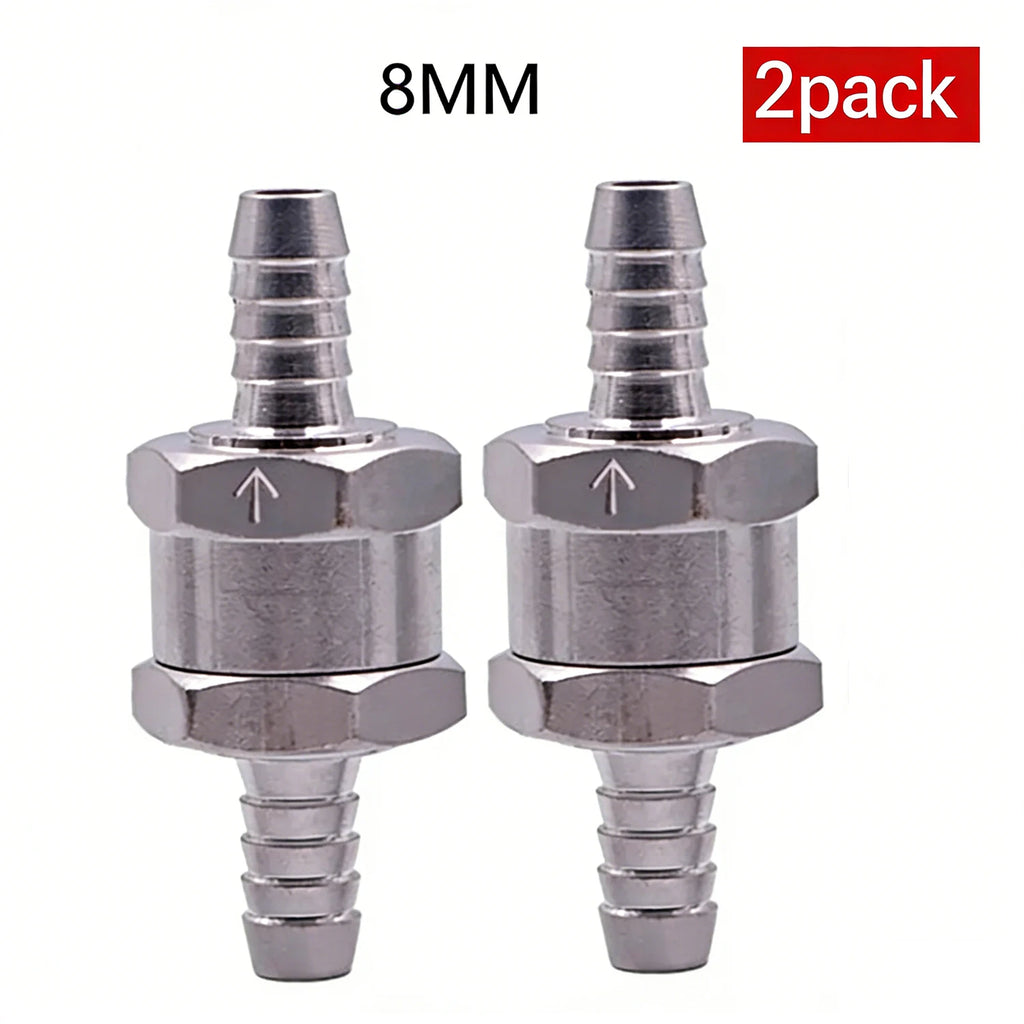 Fuel Non-Return Check Valve 6/8/10/12mm Alum Alloy One-Way for Petrol Diesel Water – Peugeot Renault Low-Pressure Systems