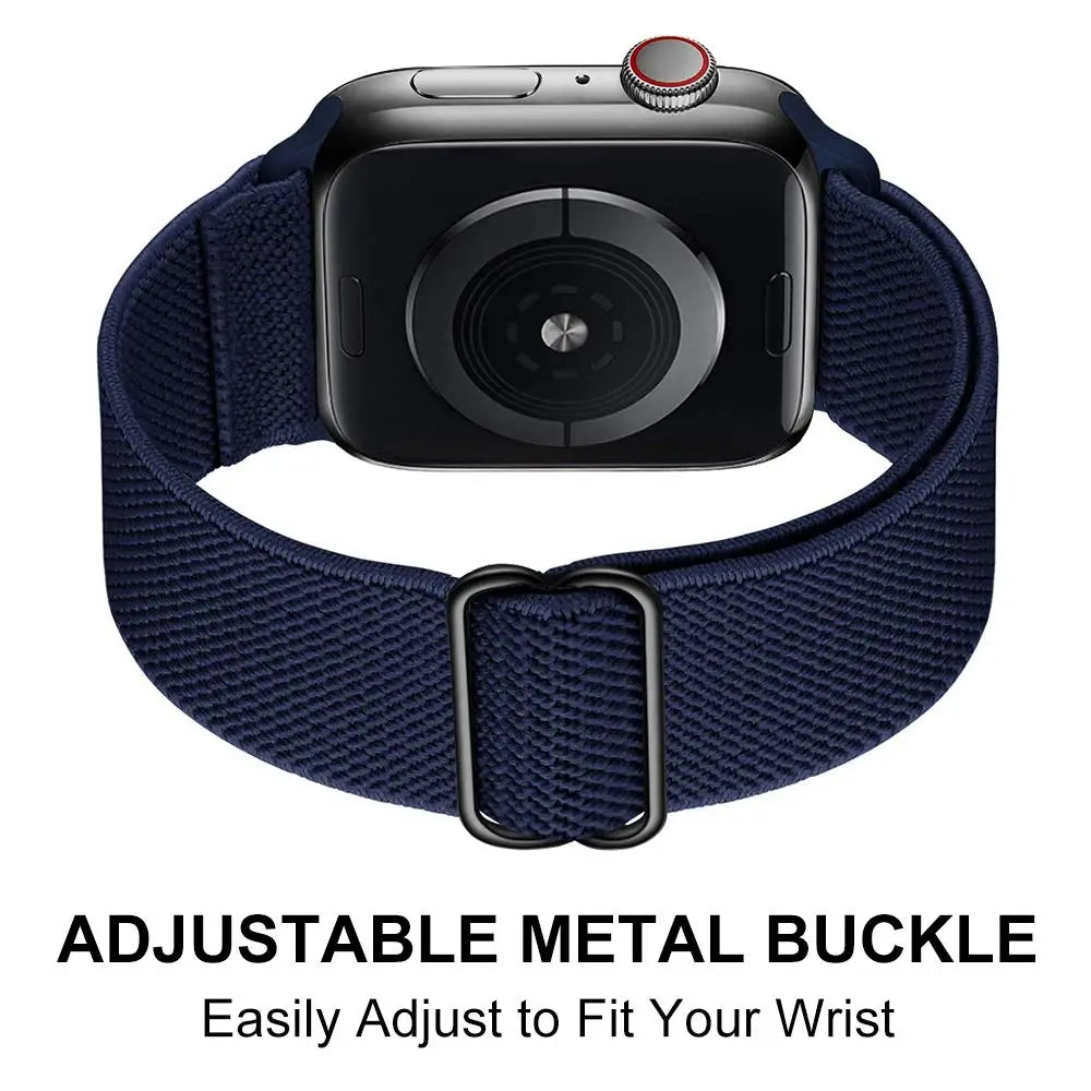 Scrunchie Strap for Apple Watch Band 45mm 44mm 40mm 41mm Adjustable Nylon Bracelet iWatch Series Ultra 3 4 5 SE 6 7 8 9 10 11