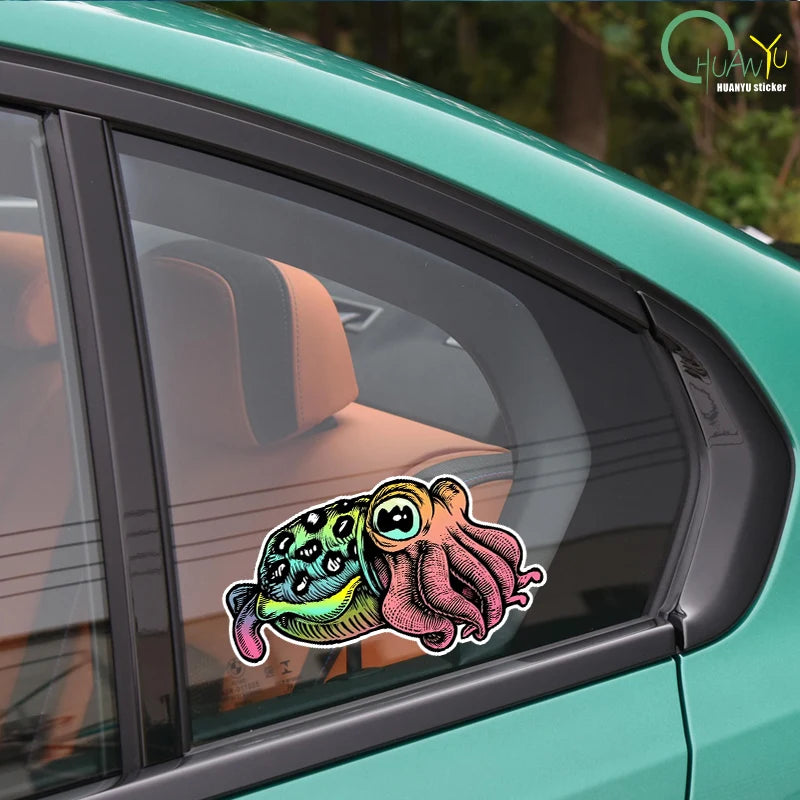 Self-Adhesive Decal CUTTLEFISH Car Sticker Waterproof Auto Decors on Bumper Rear Window Laptop