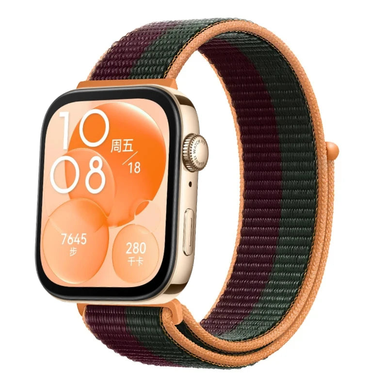 Nylon Loop Strap For Huawei Watch Fit 5/4/3 Sport Breathable Replacement Bracelet Wristband Huawei Watch Fit 4 5 Pro Accessories