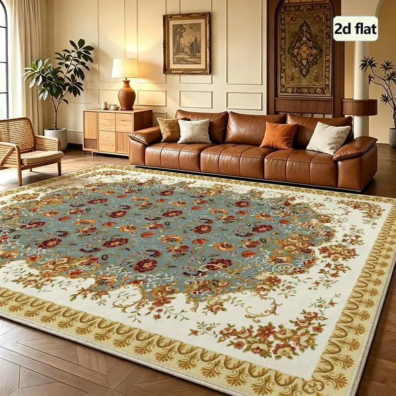 1 Piece Traditional Floral Rug, Soft Comfortable, All Seasons, Easy To Maintain, Home Decor, Living Room Decor, Bedroom Decor, Dining Room Decor, Autumn, Winter