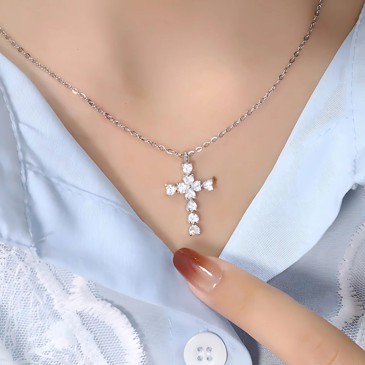 S925 Sterling Silver Necklaces For Women Simple Chain Fashion Minimalist Pendant Necklaces Adjustbale Necklace Birthday Gift