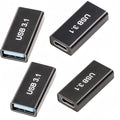 4-Pack USB C Female to USB A Female Adapter, USB 3.1 10Gbps High-Speed Data Transfer Connector for PC, Laptop, Mobile Phone