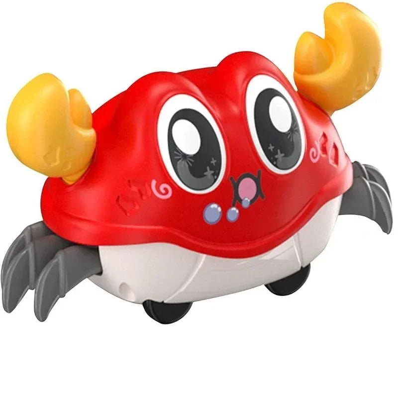 Children's Fun Double Return Force Left and Right Shake Simulation Crab Toy Baby Running Bubble Simulation Crab Crawling