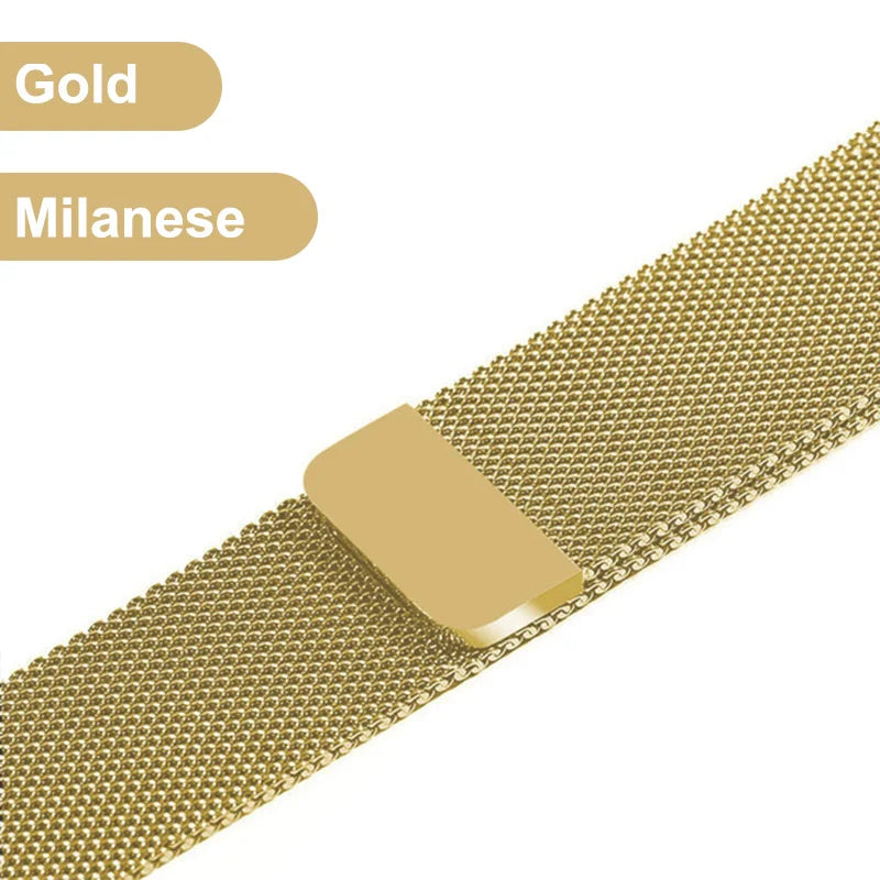 Metal Strap For Samsung Galaxy Watch 4 5 6 Active 2 40mm 44mm Band Watch 3 4 Classic Milanese Magnetic Loop Replacement Bracelet