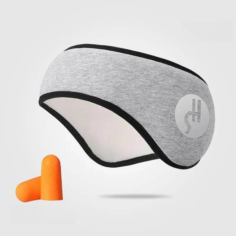 2 in 1 Earplugs And Adjustable Eye Mask Noise Reduction Travel Nap Sound Insulation Earmuffs for Better Sleep Anytime for Office