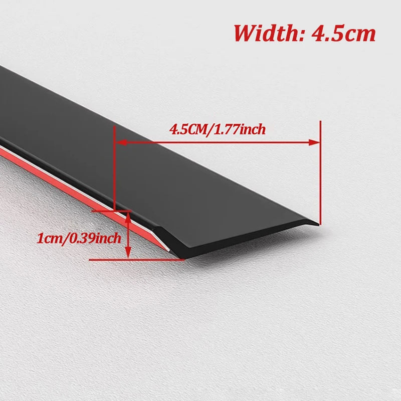 1m Home Window Water Blocking Bar Sliding Window Rain Weatherstrip Balcony Insulation Windproof Sealing Strip   Flashing Board