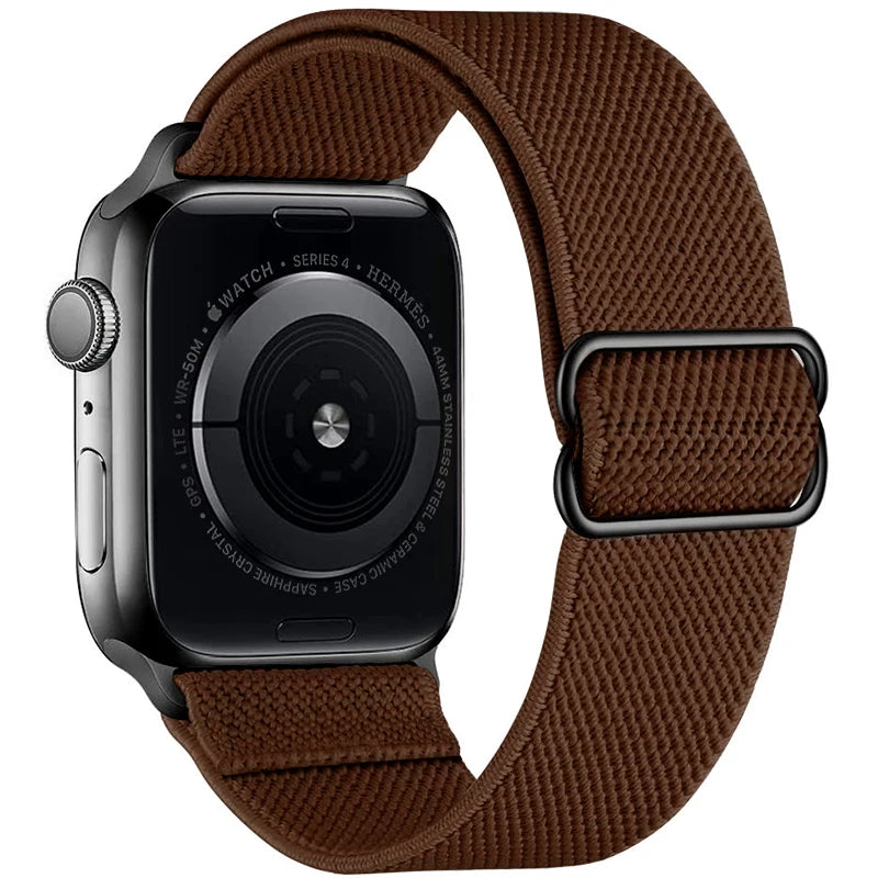Scrunchie Strap for Apple Watch Band 45mm 44mm 40mm 41mm Adjustable Nylon Bracelet iWatch Series Ultra 3 4 5 SE 6 7 8 9 10 11