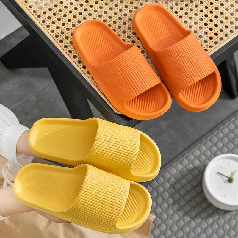Female home Slippers indoor guest spring summer non-slip silent no smelly feet couple bathroom bath male