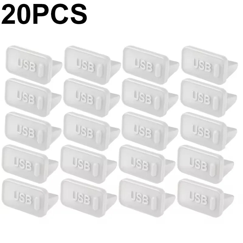 Dust Plug for USB -A Charger Port Cover Cap Female Jack Universal Silicone Dustproof USB-A Ports Protector PC Notebook Laptop
