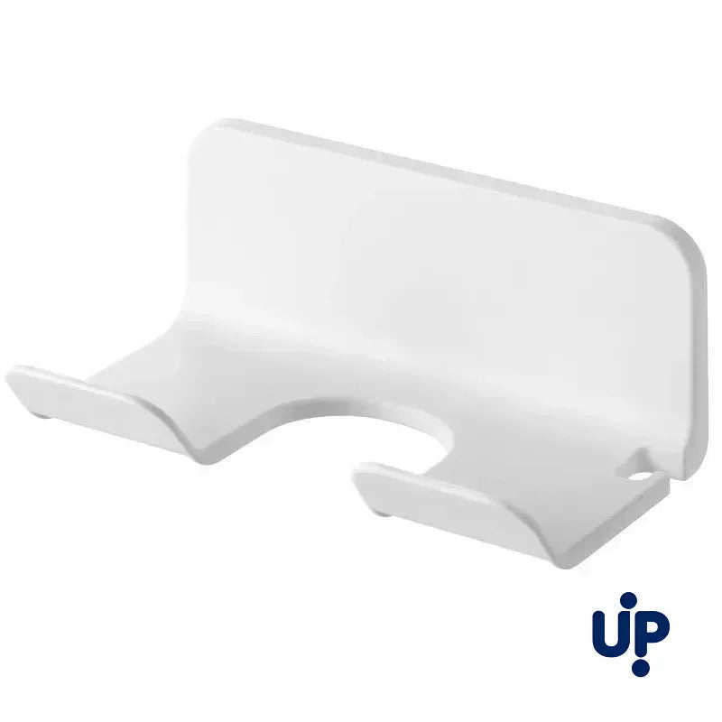 Hair Dryer Stand Holder Wall Mounted, Punch Free Blow Dryer Holder Rack, Organizer For Hair Dryer, White ,Black