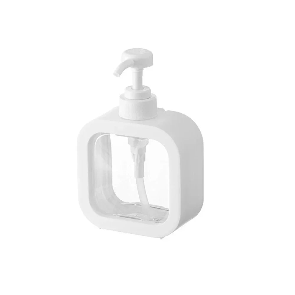300/500ml Visible Hand Sanitizer Dispenser Lockable Press Leakage Free Kitchen Dispenser Minimalist Design Lotion Split Bottle