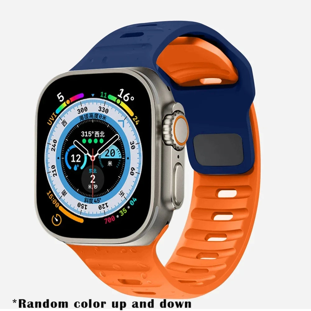 Soft Silicone Strap For Apple Watch 8 7 3 5 6 SE 4 Ultra 2 49mm for iWatch 45mm 41mm 44mm 40mm 42mm 38 Luminous Bracelet correa