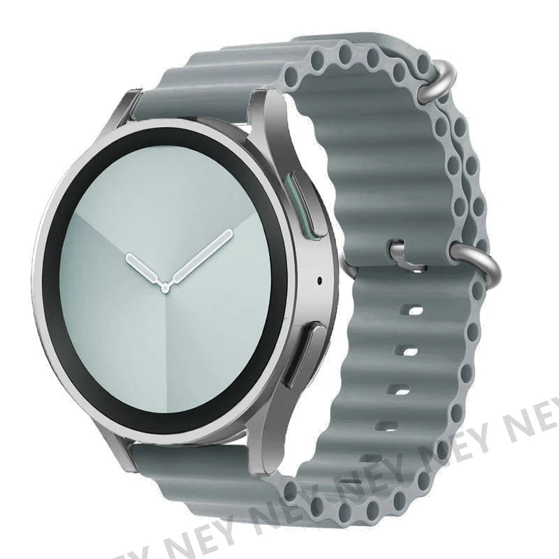Ocean watch band For Samsung Galaxy Watch7 6 4-classic/5-Pro/active 2/Gear Silicone 22mm 20mm Bracelet Huawei GT 2 3 pro strap